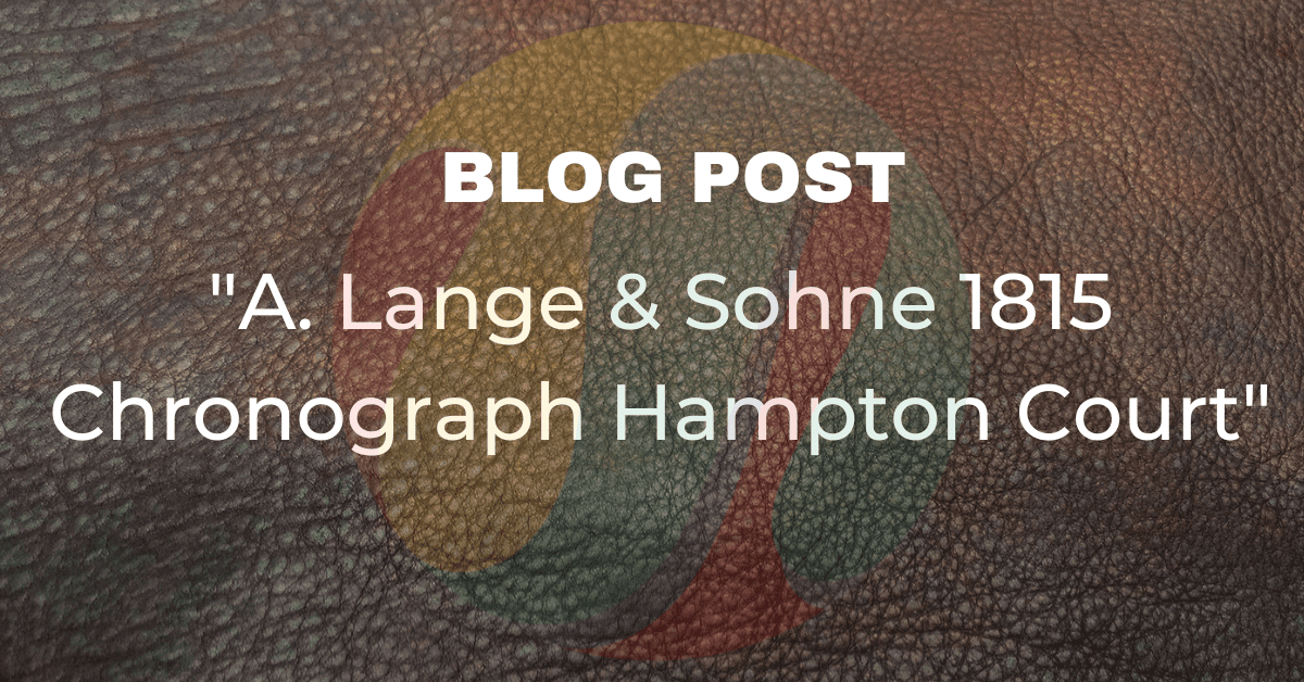 A. Lange & Sohne 1815 Chronograph Hampton Court