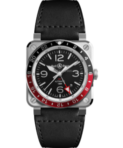 bell & ross br 03-93 gmt br0393-bl-st/sca