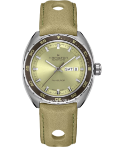 Embrace nature's allure with the Hamilton Pan Europ Auto H35445860. Its enchanting green dial captures the essence of adventure, while precision engineering ensures a perfect blend of style and functionality.