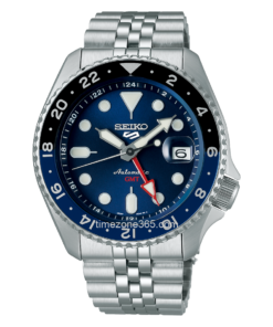 seiko 5 sports gmt automatic blue dial men’s watch ssk003k1