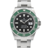 Dive into sophistication with the Rolex Submariner Hulk. Its vibrant green bezel and impeccable craftsmanship redefine luxury, making a bold statement both underwater and on your wrist.