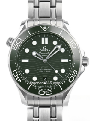 Captivating Omega Seamaster Diver 300m Men's Watch (210.30.42.20.10.001) with a lush green dial, embodying precision and sophistication for the contemporary gentleman's wrist.