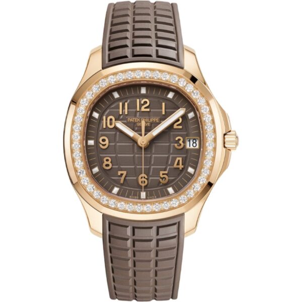 5268-200r-010_1 Patek Philippe Aquanaut Luce 38.8mm 5268/200R-010 Rose Gold Taupe Dial