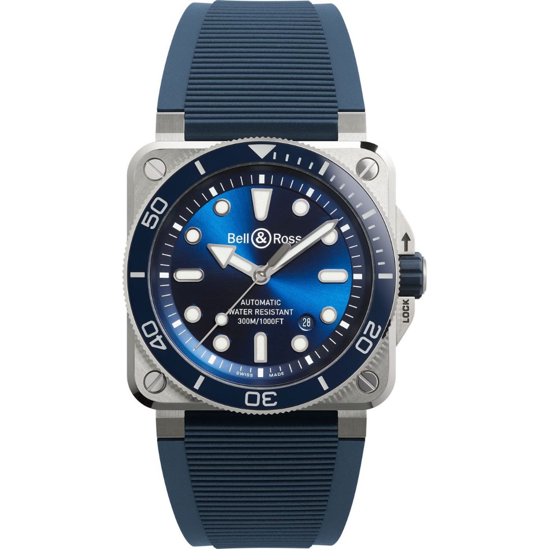 Bell & Ross BR 03 Diver Blue Steel 42mm BR03A-D-BLU-ST/SRB