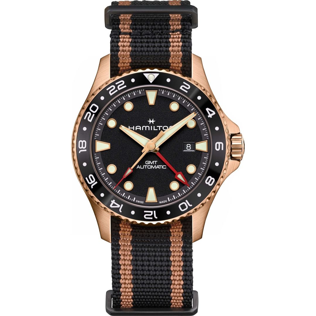 Hamilton Khaki Navy Scuba Auto GMT 43mm Bronze H82565930