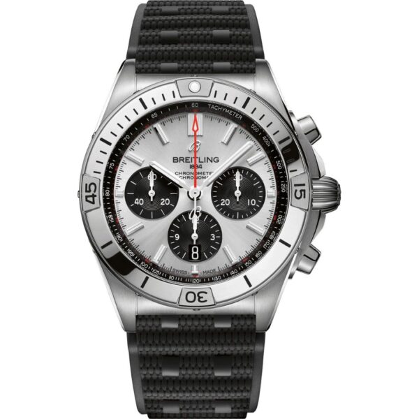 ab0134101g1s2_1 Breitling Chronomat B01 42 AB0134101G1S2 Stainless Steel Silver Dial