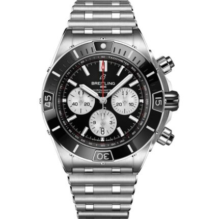 Breitling Super Chronomat B01 44 AB0136251B1A1 Stainless Steel Black Dial