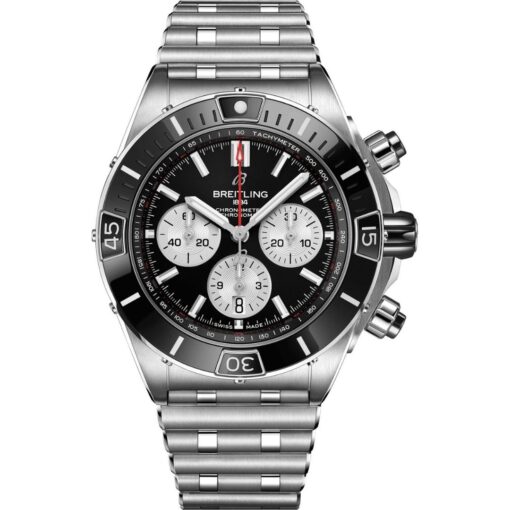 Breitling Super Chronomat B01 44 AB0136251B1A1 Stainless Steel Black Dial