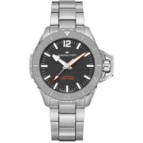 Hamilton Khaki Navy Frogman Auto H77815130 Stainless Steel Black Dial