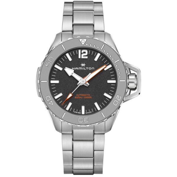 Hamilton Khaki Navy Frogman Auto H77815130 Stainless Steel Black Dial