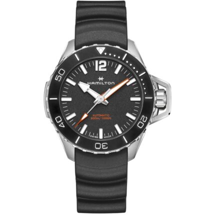 Hamilton Khaki Navy Frogman Auto H77825330 Stainless Steel Black Dial