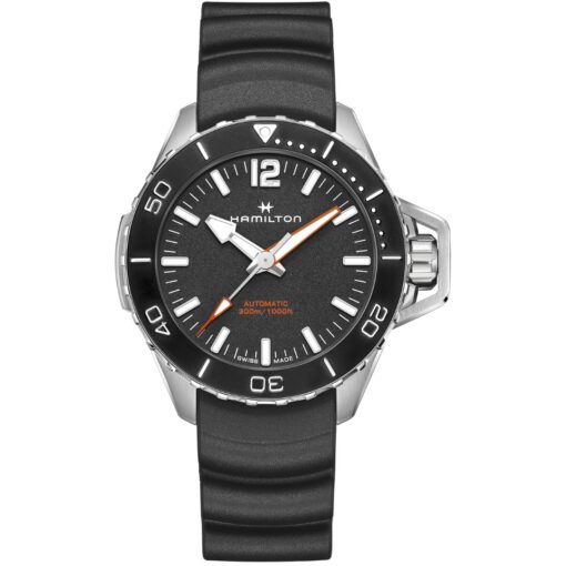 Hamilton Khaki Navy Frogman Auto H77825330 Stainless Steel Black Dial