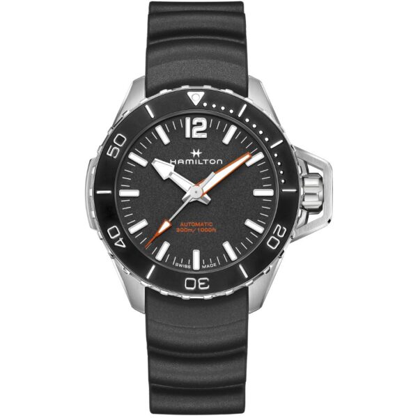 Hamilton Khaki Navy Frogman Auto H77825330 Stainless Steel Black Dial