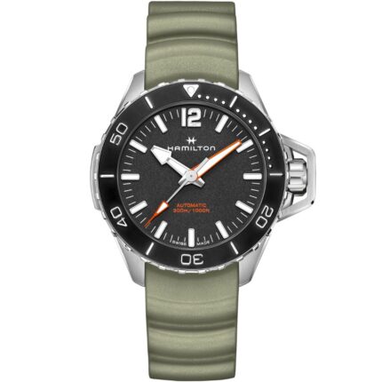 Hamilton Khaki Navy Frogman Auto H77825331 Stainless Steel Black Dial
