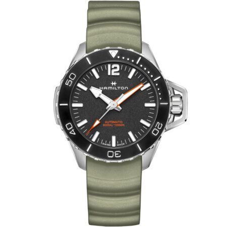 Hamilton Khaki Navy Frogman Auto H77825331 Stainless Steel Black Dial