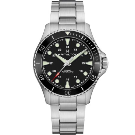 Hamilton Khaki Navy Scuba Auto H82515130 Stainless Steel Black Dial