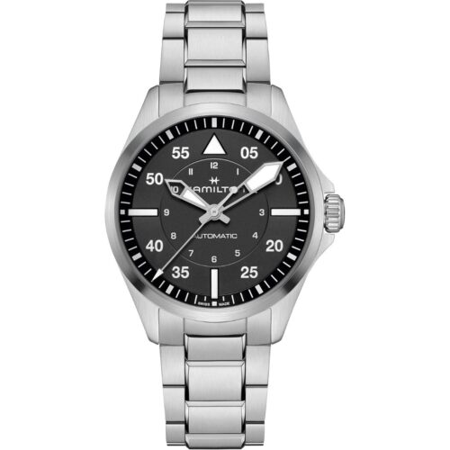 Hamilton Khaki Aviation Pilot Auto 39mm H76305130 Stainless Steel Black Dial