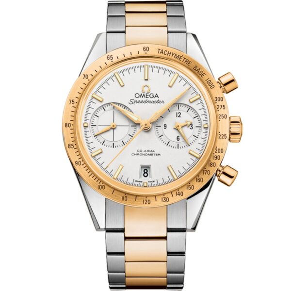 omega-speedmaster-331-20-42-51-02-001_1 Omega Speedmaster 57 331.20.42.51.02.001 Stainless Steel Yellow Gold Silver Dial