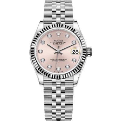 Rolex Datejust 31 278274-0032 Stainless Steel Pink Dial Jubilee
