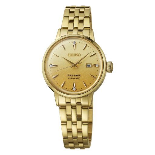 Seiko Presage Cocktail Time Eggnog SRE018J1 Stainless Steel Gold Dial
