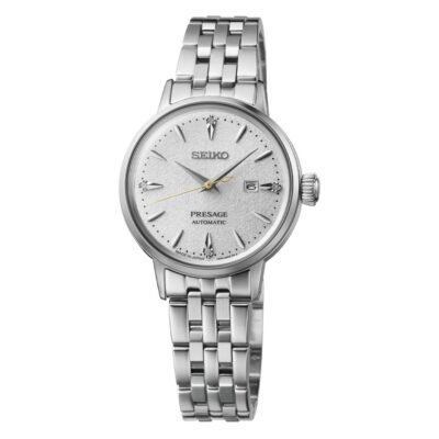 Seiko Presage Cocktail Time Hot Buttered Rum SRE017J1 Stainless Steel White Dial