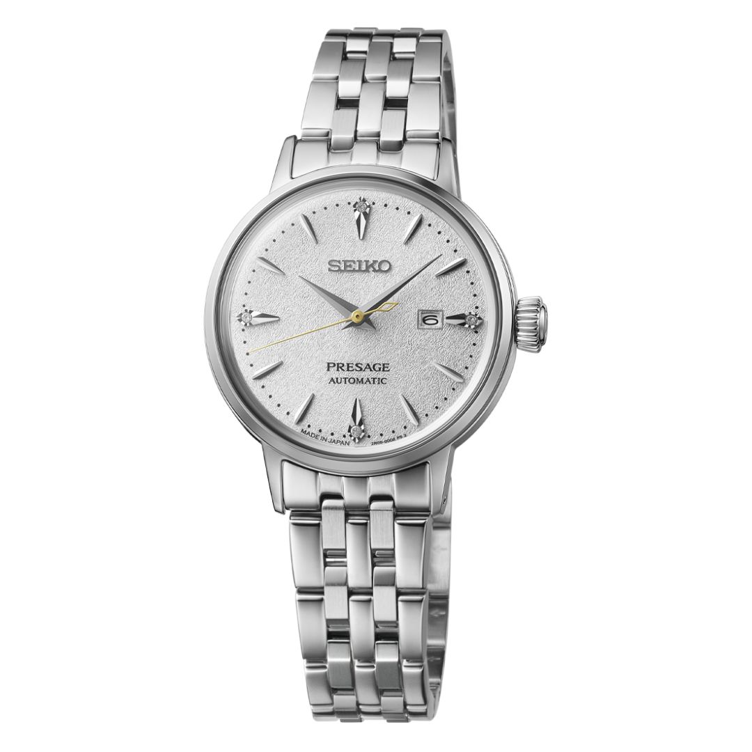 Seiko Presage Cocktail Time Hot Buttered Rum SRE017J1 Stainless Steel White Dial