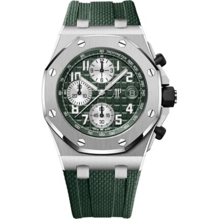 Audemars Piguet Royal Oak Offshore 26238TI.OO.A056CA.01 in titanium with green dial