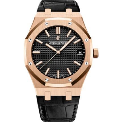 Audemars Piguet Royal Oak 15510OR.OO.D002CR.02 in rose gold with black dial