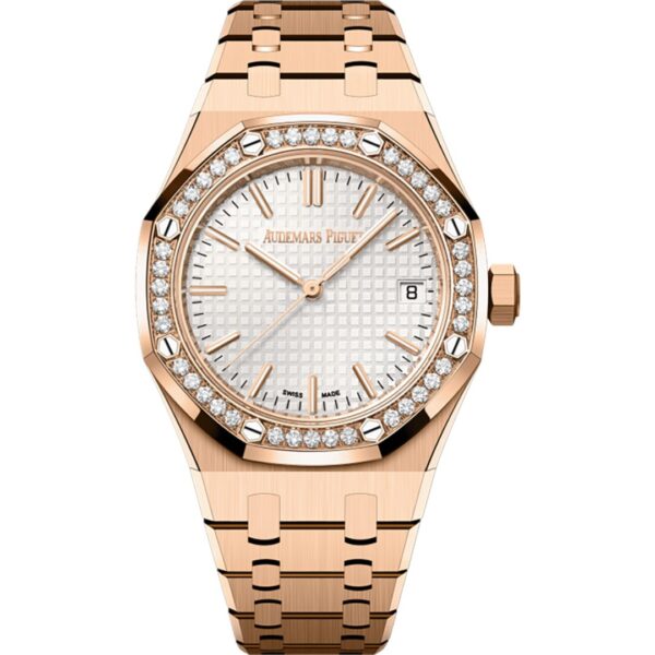 audemars-piguet-royal-oak-15551or-zz-1356or-04_1 Audemars Piguet Royal Oak 37mm 15551OR.ZZ.1356OR.04 rose gold with silver dial and diamond bezel