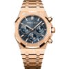 Audemars Piguet Royal Oak Chronograph 26240OR.OO.1320OR.05 in rose gold with blue dial