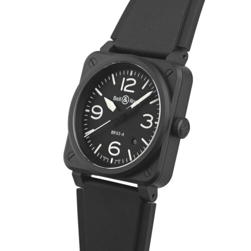 Bell & Ross BR 03 Black Matte 41mm BR03A-BL-CE/SRB Right View