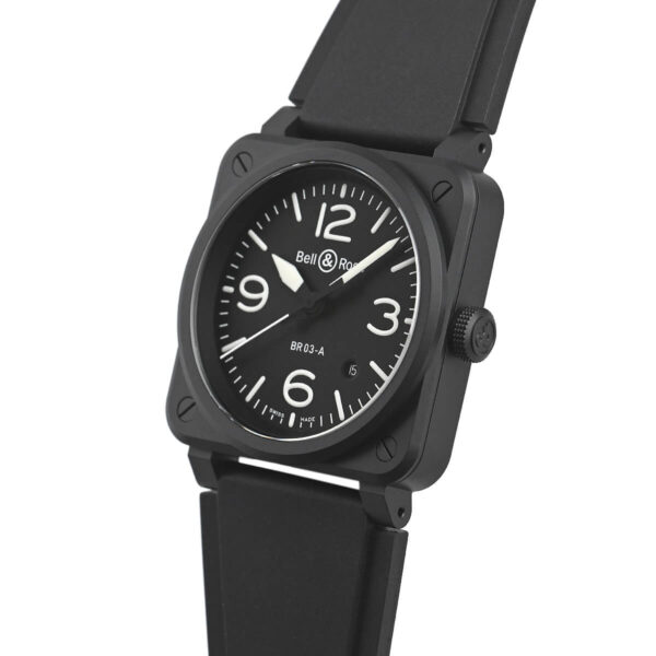 Bell & Ross BR 03 Black Matte 41mm BR03A-BL-CE/SRB Right View