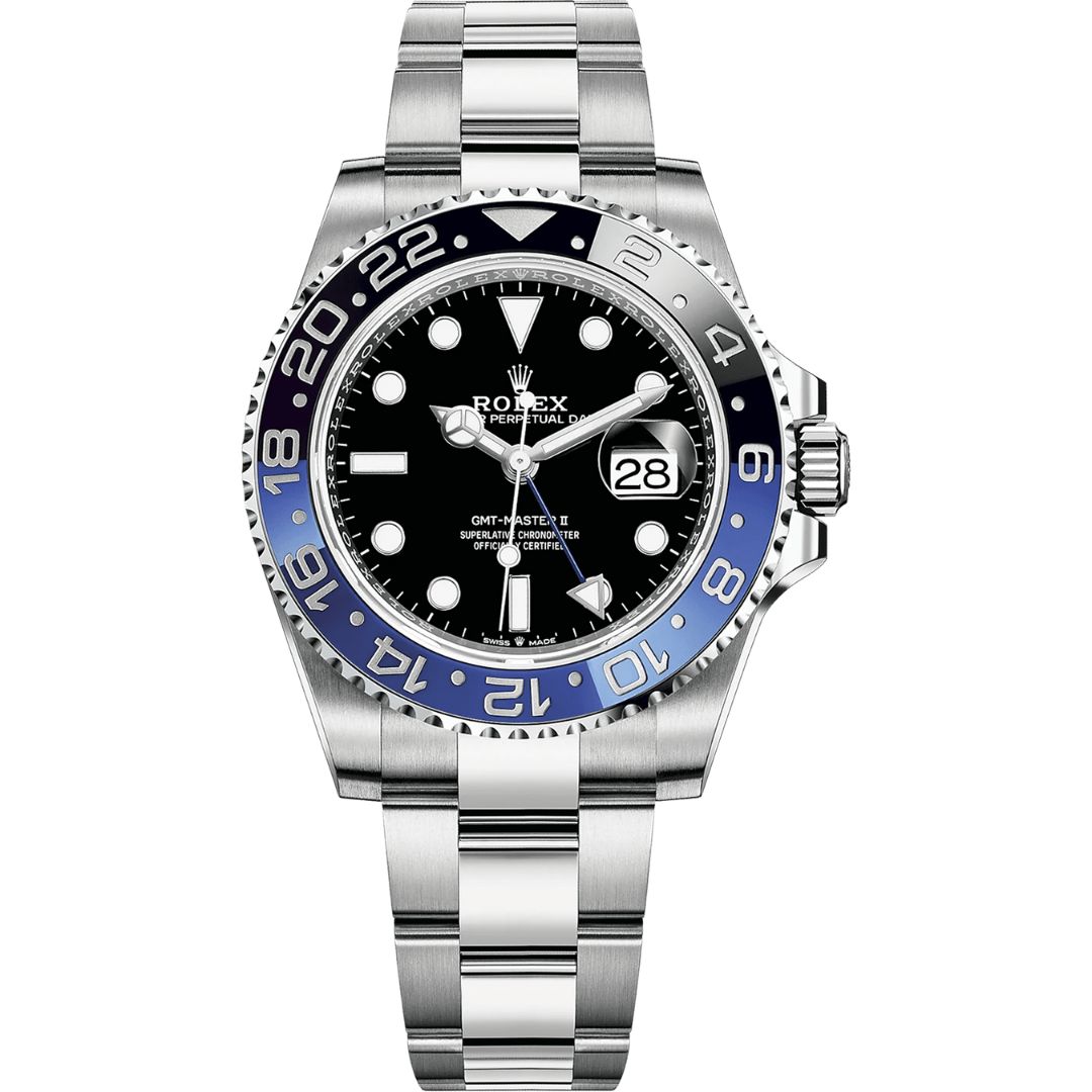 rolex-gmt-master-ii-126710blnr-0003_1 Rolex GMT-Master II 126710BLNR Batman Oyster Front View