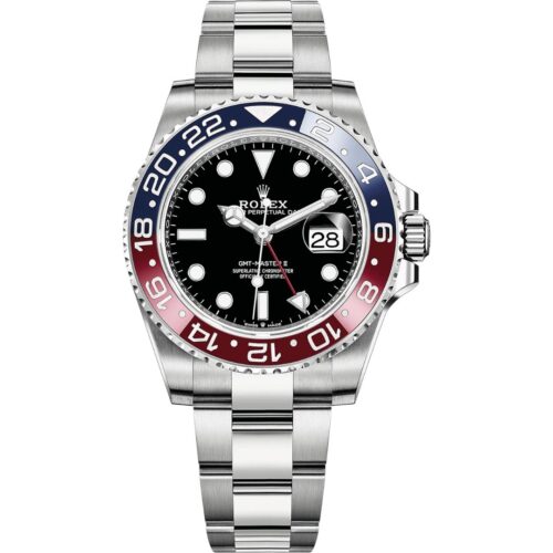 Rolex GMT-Master II 126710BLRO Pepsi Oyster Front View
