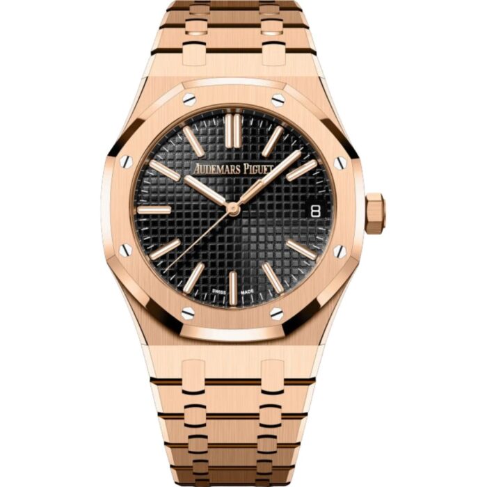 15510or-oo-1320or-04-main - timezone365 Audemars Piguet Royal Oak 15510OR.OO.1320OR.04 in rose gold with black dial