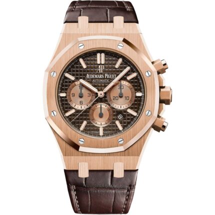 Audemars Piguet Royal Oak Chronograph 26331OR.OO.D821CR.01 in rose gold with brown dial