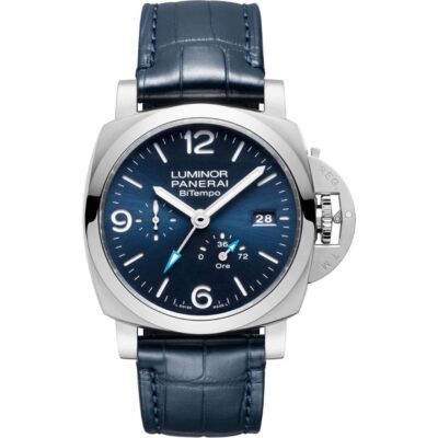 Panerai Luminor BiTempo PAM01361 in steel with blue dial