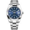 Rolex Datejust 41 126300 in steel oyster bracelet with blue dial