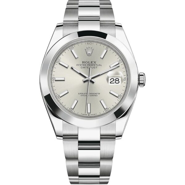 rolex-datejust-41-126300-0003_1 Rolex Datejust 41 126300 in stainless steel with silver dial and oyster bracelet