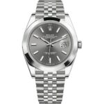 Rolex Datejust 41 126300 in steel jubilee bracelet with slate dial