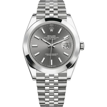Rolex Datejust 41 126300 in steel jubilee bracelet with slate dial
