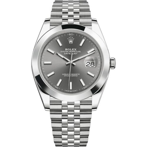 Rolex Datejust 41 126300 in steel jubilee bracelet with slate dial
