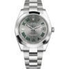 Rolex Datejust 41 126300 'Wimbledon' in steel oyster bracelet with slate dial