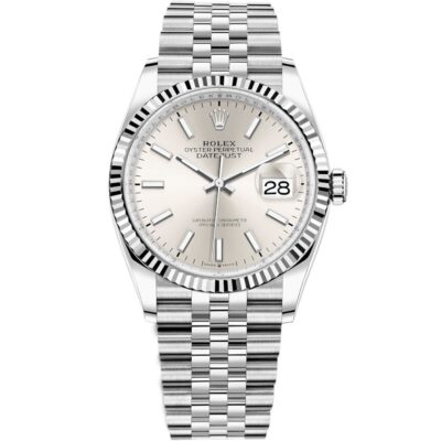 Rolex Datejust 41 126334 in steel jubilee bracelet with silver dial