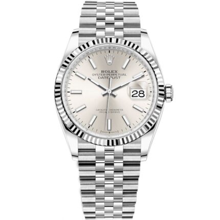 Rolex Datejust 41 126334 in steel jubilee bracelet with silver dial