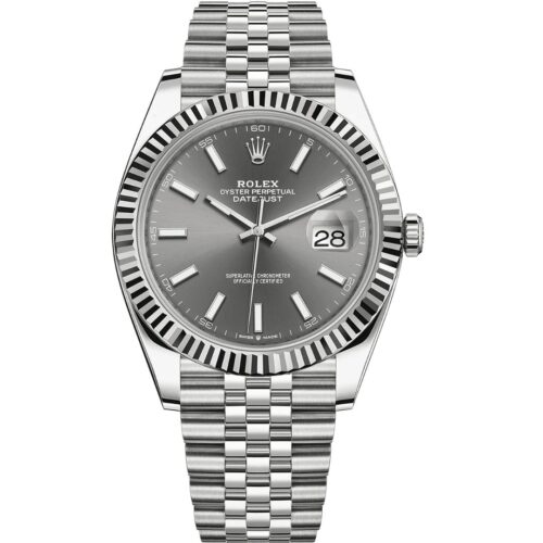 Rolex Datejust 41 126334 in steel jubilee bracelet with slate dial