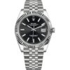 Rolex Datejust 41 126334 in steel jubilee bracelet with black dial