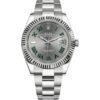 Rolex Datejust 41 126334 'Wimbledon' in steel oyster bracelet with slate dial