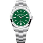 Rolex Oyster Perpetual 41 124300 Green front view