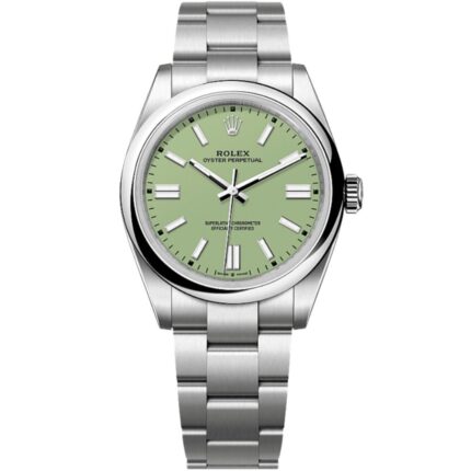 Rolex Oyster Perpetual 41 134300 Stainless Steel Pistachio Dial
